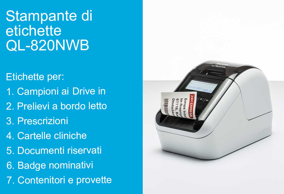 Stampante di etichette Brother QL-820NWB