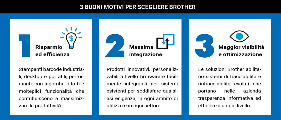 3 motivi per scegliere Brother