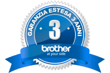 Logo Brother garanzia estesa 3 anni