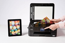 MFC-J680DW multifunzione collegamento con tablet fronte retro automatico